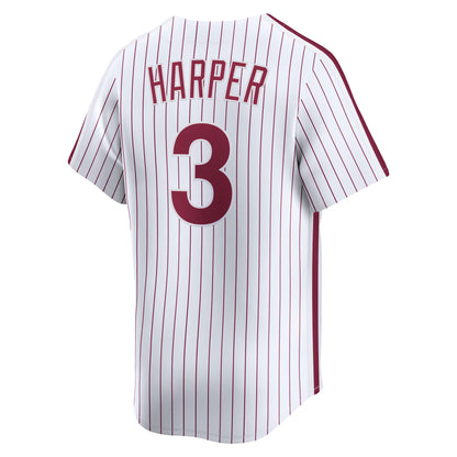 Men's Philadelphia Phillies Bryce Harper Nike White Cooperstown Collection Limited Jersey