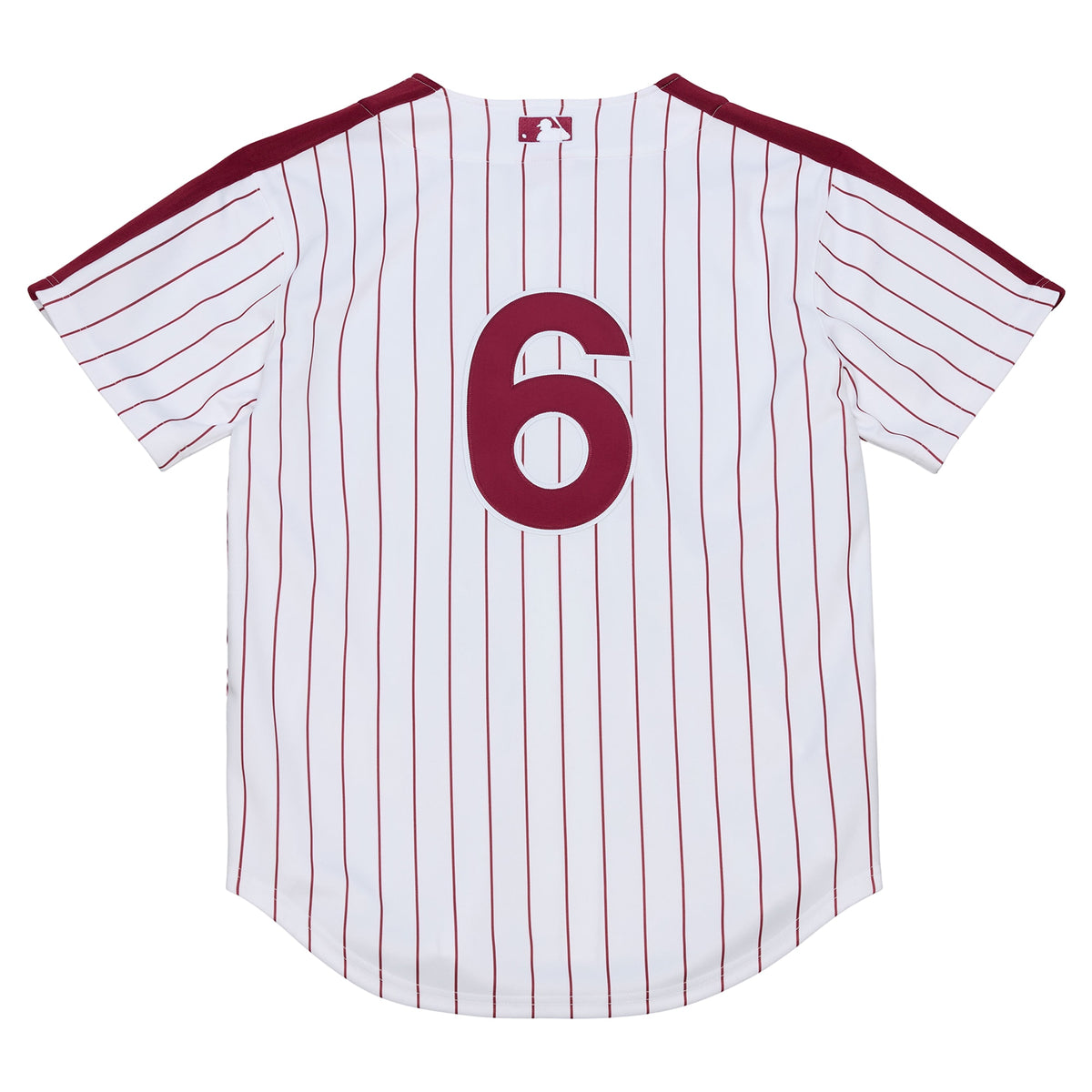 Men's Philadelphia Phillies Jimmy Rollins Mitchell & Ness White 2003 Cooperstown Collection Authentic Jersey
