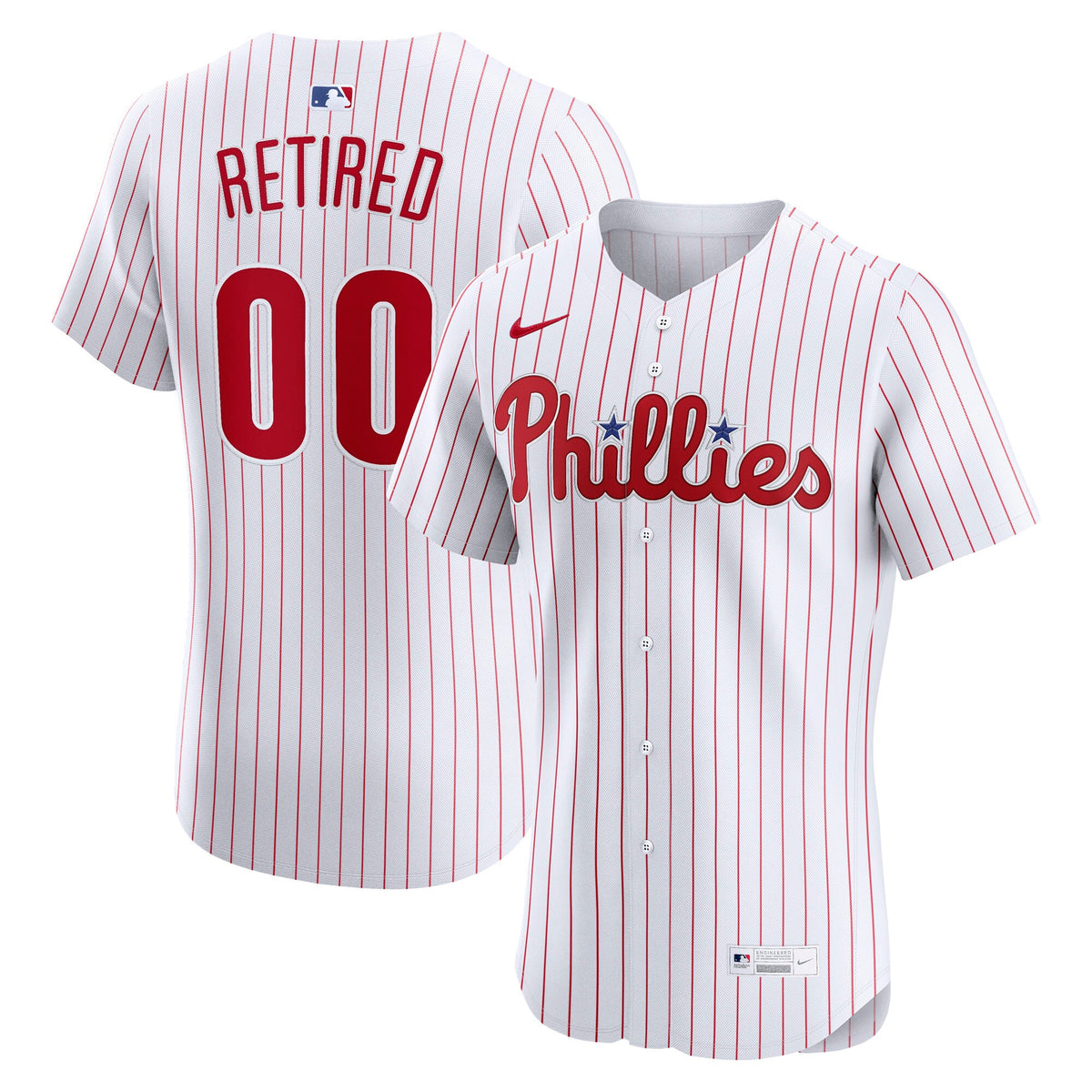 Men's Philadelphia Phillies Nike White Home Elite Pick-A-Player Retired Roster Jersey