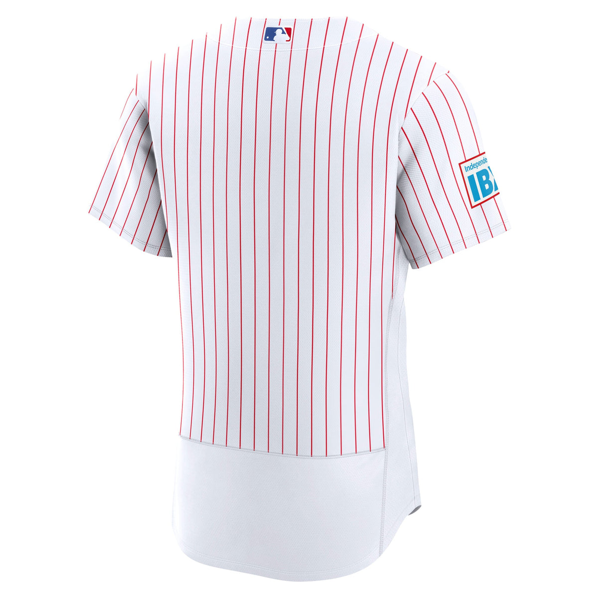 Men's Philadelphia Phillies Nike White Home Sponsor Patch Authentic Jersey