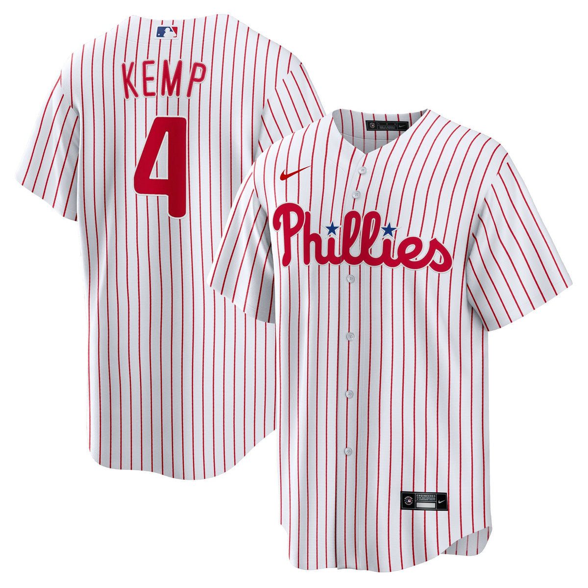 Men's Philadelphia Phillies Otto Kemp Nike White Home Replica Jersey