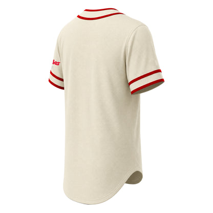Men's Philadelphia Phillies Stitches Natural Throwback Fashion Jersey