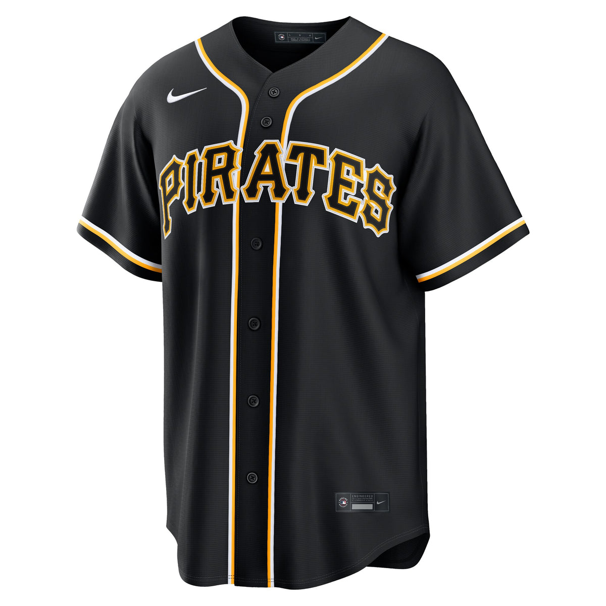 Men's Pittsburgh Pirates Nike Fashion Replica Black Out Jersey
