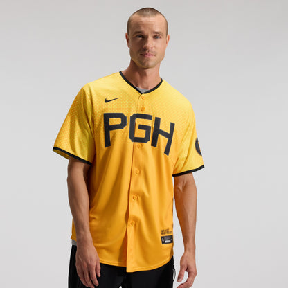 Men's Pittsburgh Pirates Nike Gold City Connect Replica Jersey