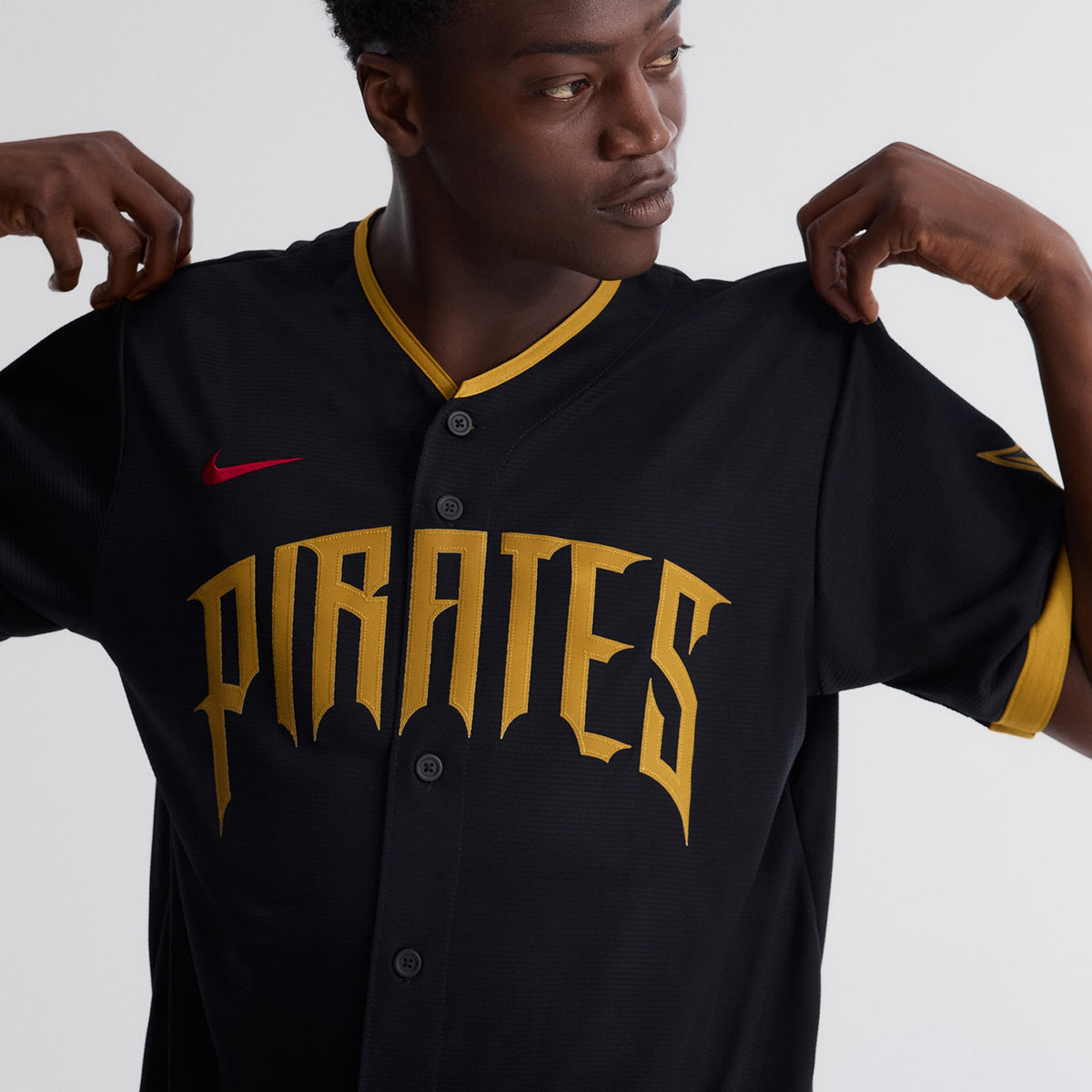 Men's Pittsburgh Pirates Oneil Cruz Nike Black 2026 City Connect Stadium Jersey