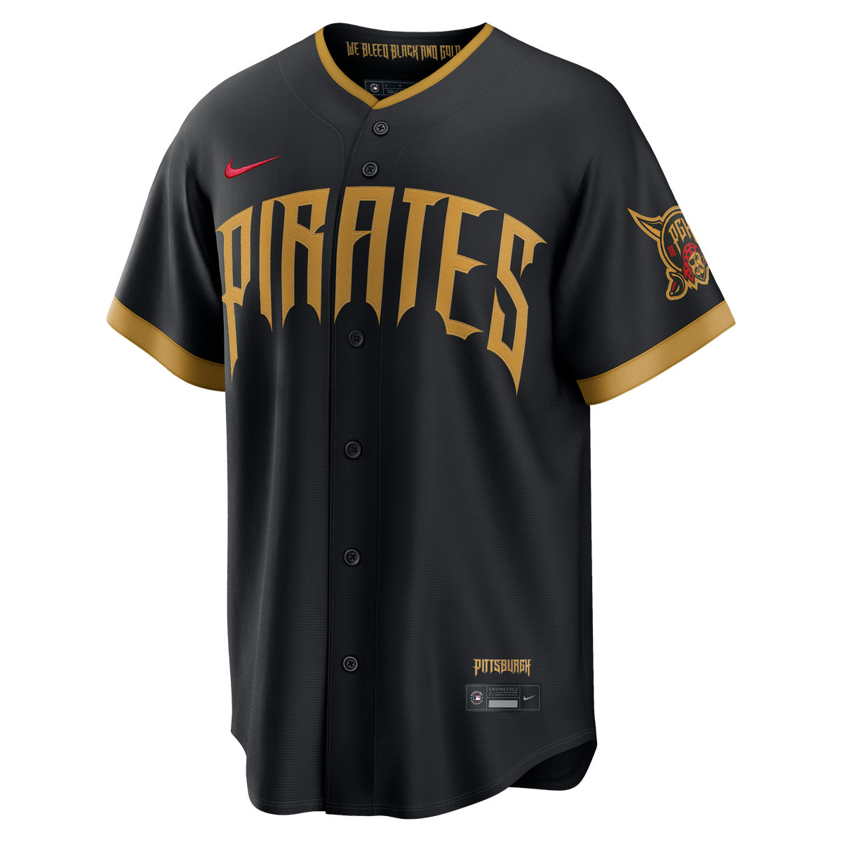 Men's Pittsburgh Pirates Oneil Cruz Nike Black 2026 City Connect Stadium Jersey