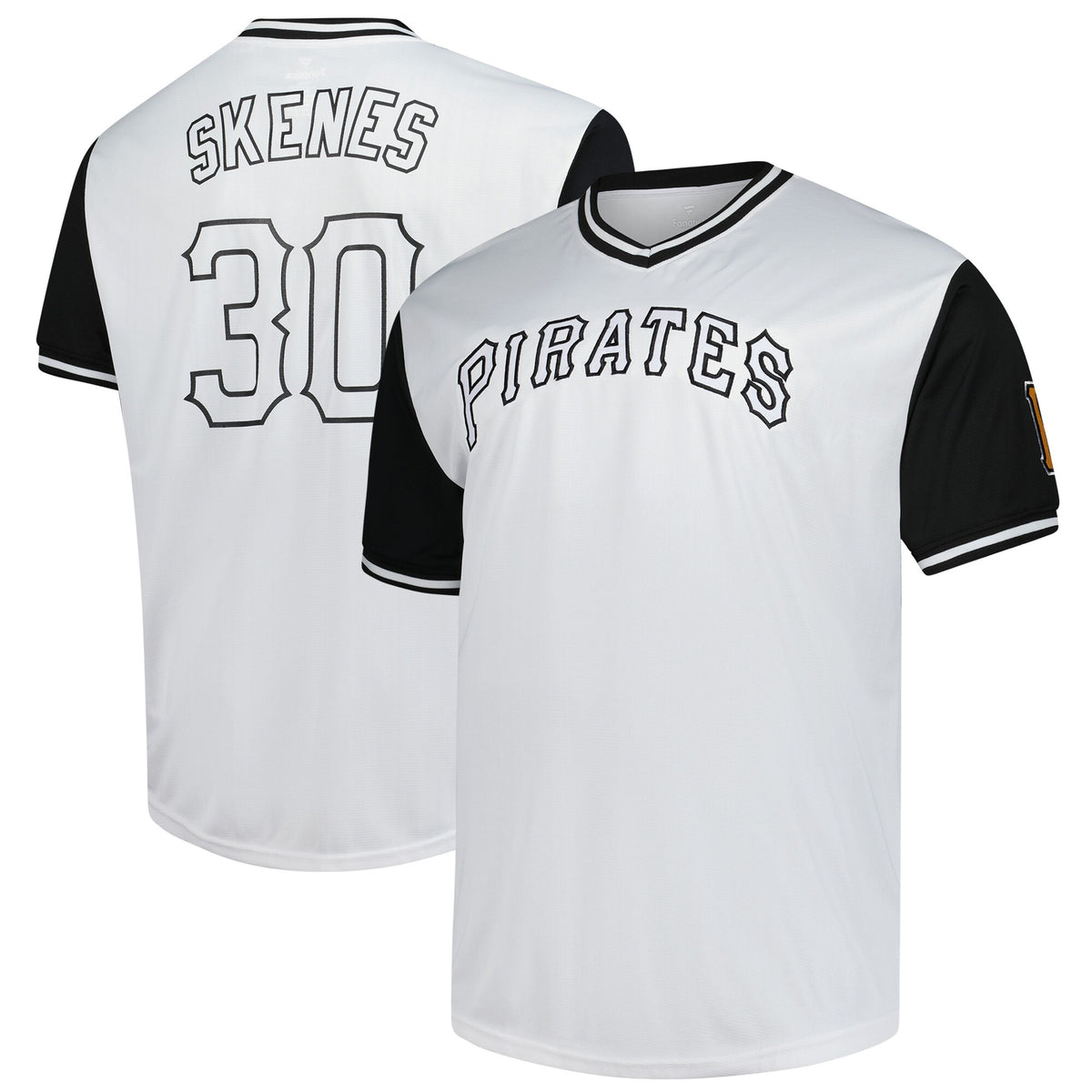Men's Pittsburgh Pirates Paul Skenes Profile White Big & Tall Name & Number Jersey