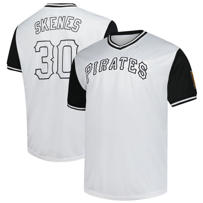 Men's Pittsburgh Pirates Paul Skenes Profile White Big & Tall Name & Number Jersey