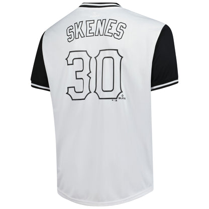 Men's Pittsburgh Pirates Paul Skenes Profile White Big & Tall Name & Number Jersey