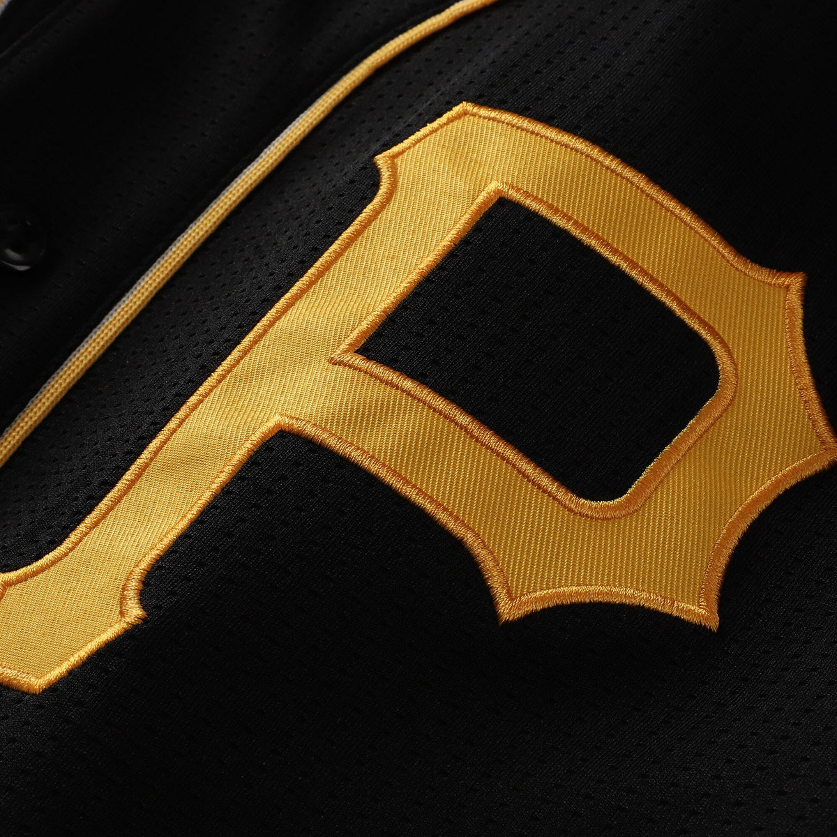 Men's Pittsburgh Pirates Stitches Black Team Color Full-Button Fashion Jersey