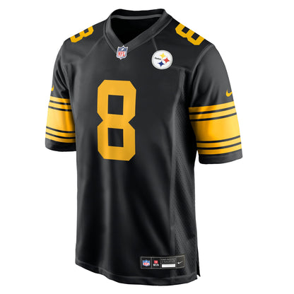 Men's Pittsburgh Steelers Aaron Rodgers Nike Black Alternate Game Jersey