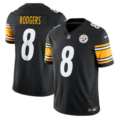 Men's Pittsburgh Steelers Aaron Rodgers Nike Black Team Vapor F.U.S.E. Limited Jersey
