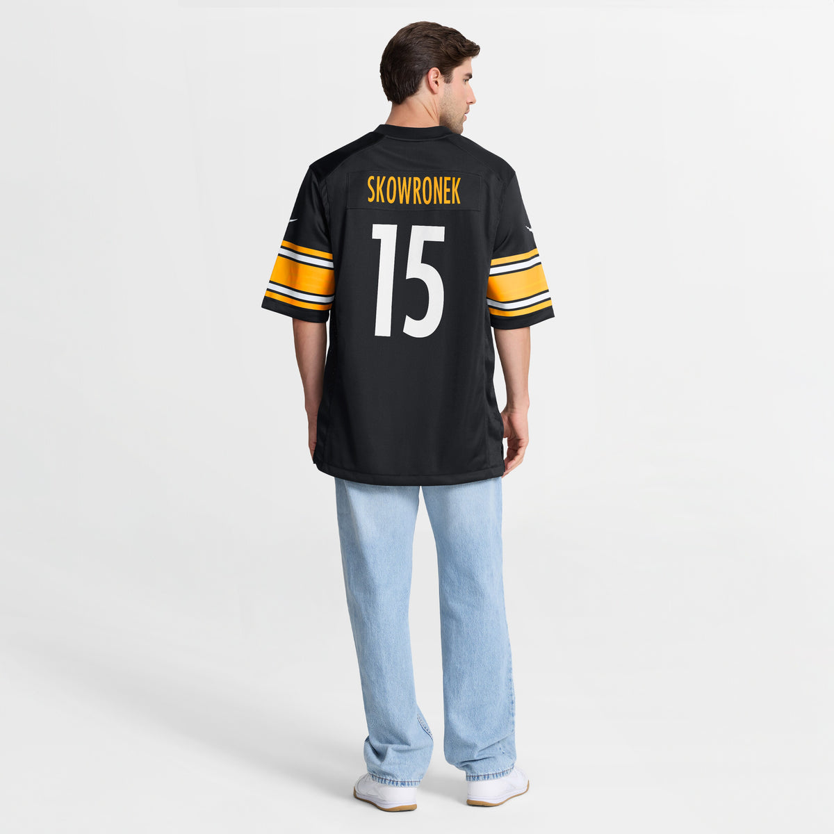 Men's Pittsburgh Steelers Ben Skowronek Nike Black Team Game Jersey