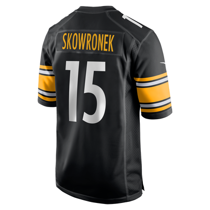 Men's Pittsburgh Steelers Ben Skowronek Nike Black Team Game Jersey