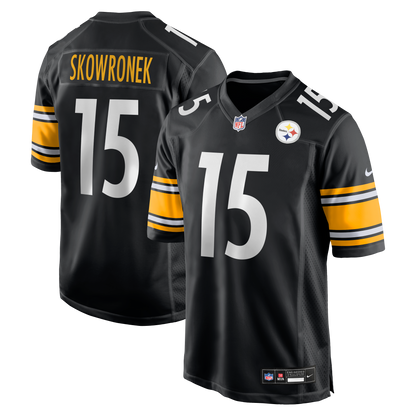 Men's Pittsburgh Steelers Ben Skowronek Nike Black Team Game Jersey
