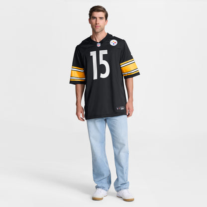Men's Pittsburgh Steelers Ben Skowronek Nike Black Team Game Jersey