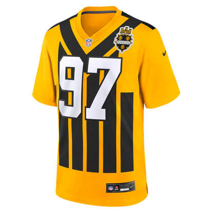 Men's Pittsburgh Steelers Cameron Heyward Nike Gold Alternate 1933 Throwback Game Jersey
