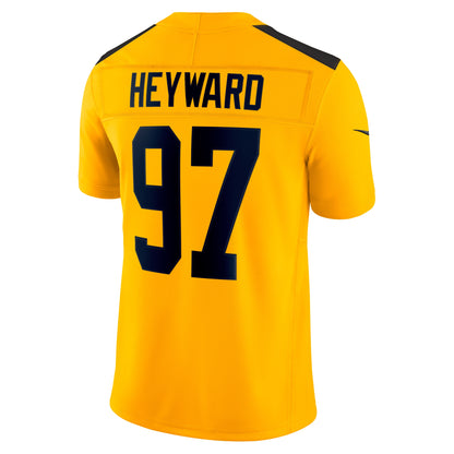 Men's Pittsburgh Steelers Cameron Heyward Nike Gold Alternate Vapor F.U.S.E. Limited Jersey