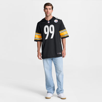 Men's Pittsburgh Steelers Derrick Harmon Nike Black Game Player Jersey