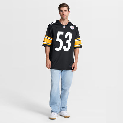 Men's Pittsburgh Steelers JaWhaun Bentley Nike Black Team Game Jersey