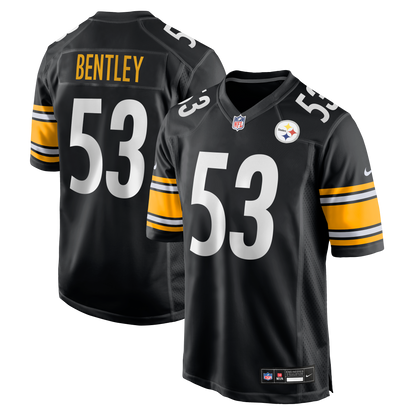 Men's Pittsburgh Steelers JaWhaun Bentley Nike Black Team Game Jersey