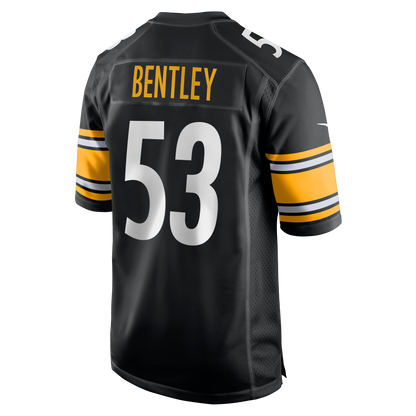Men's Pittsburgh Steelers JaWhaun Bentley Nike Black Team Game Jersey