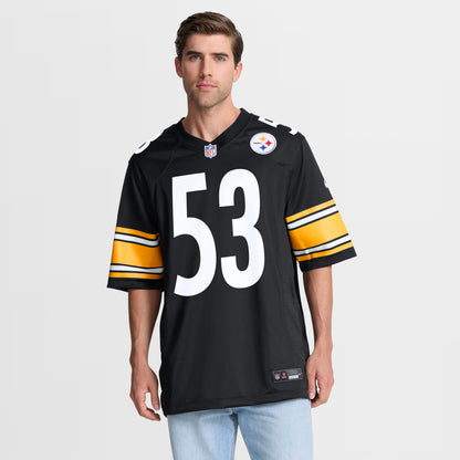 Men's Pittsburgh Steelers JaWhaun Bentley Nike Black Team Game Jersey