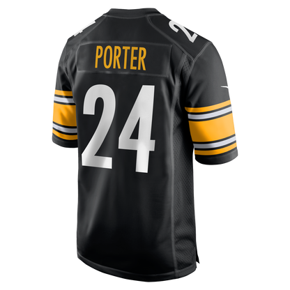 Men's Pittsburgh Steelers Joey Porter Jr. Nike Black Game Jersey