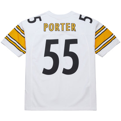 Men's Pittsburgh Steelers Joey Porter Mitchell & Ness White 2005 Authentic Throwback Retired Player Jersey