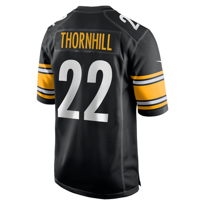 Men's Pittsburgh Steelers Juan Thornhill Nike Black Team Game Jersey