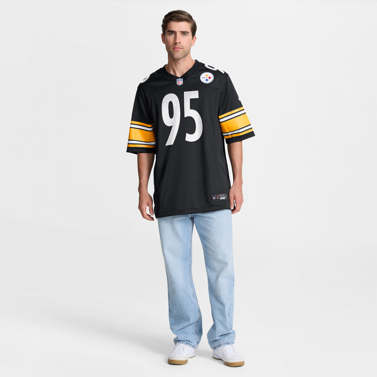 Men's Pittsburgh Steelers Keeanu Benton Nike Black Team Game Jersey