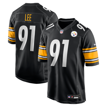 Men's Pittsburgh Steelers Logan Lee Nike Black Game Jersey