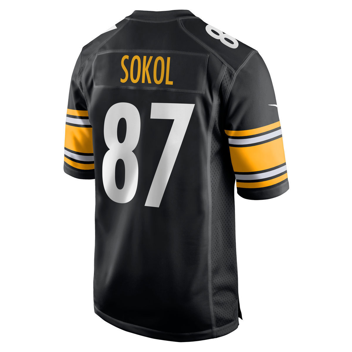 Men's Pittsburgh Steelers Matt Sokol Nike Black Team Game Jersey