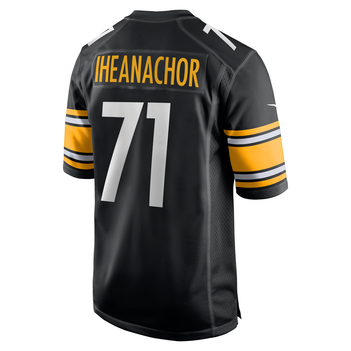 Men's Pittsburgh Steelers Max Iheanachor Nike Black 2026 NFL Draft First Round Pick No. 21 Team Game Jersey