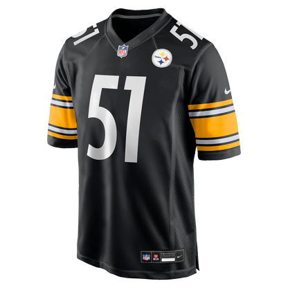 Men's Pittsburgh Steelers Nick Herbig Nike Black Game Jersey
