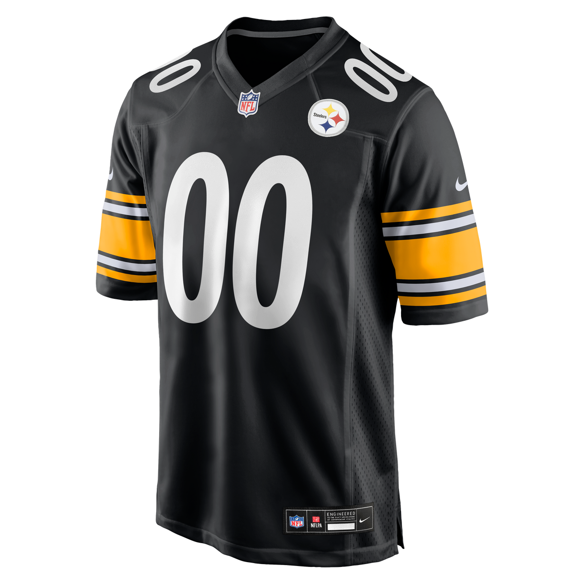 Men's Pittsburgh Steelers Nike Black Custom Game Jersey
