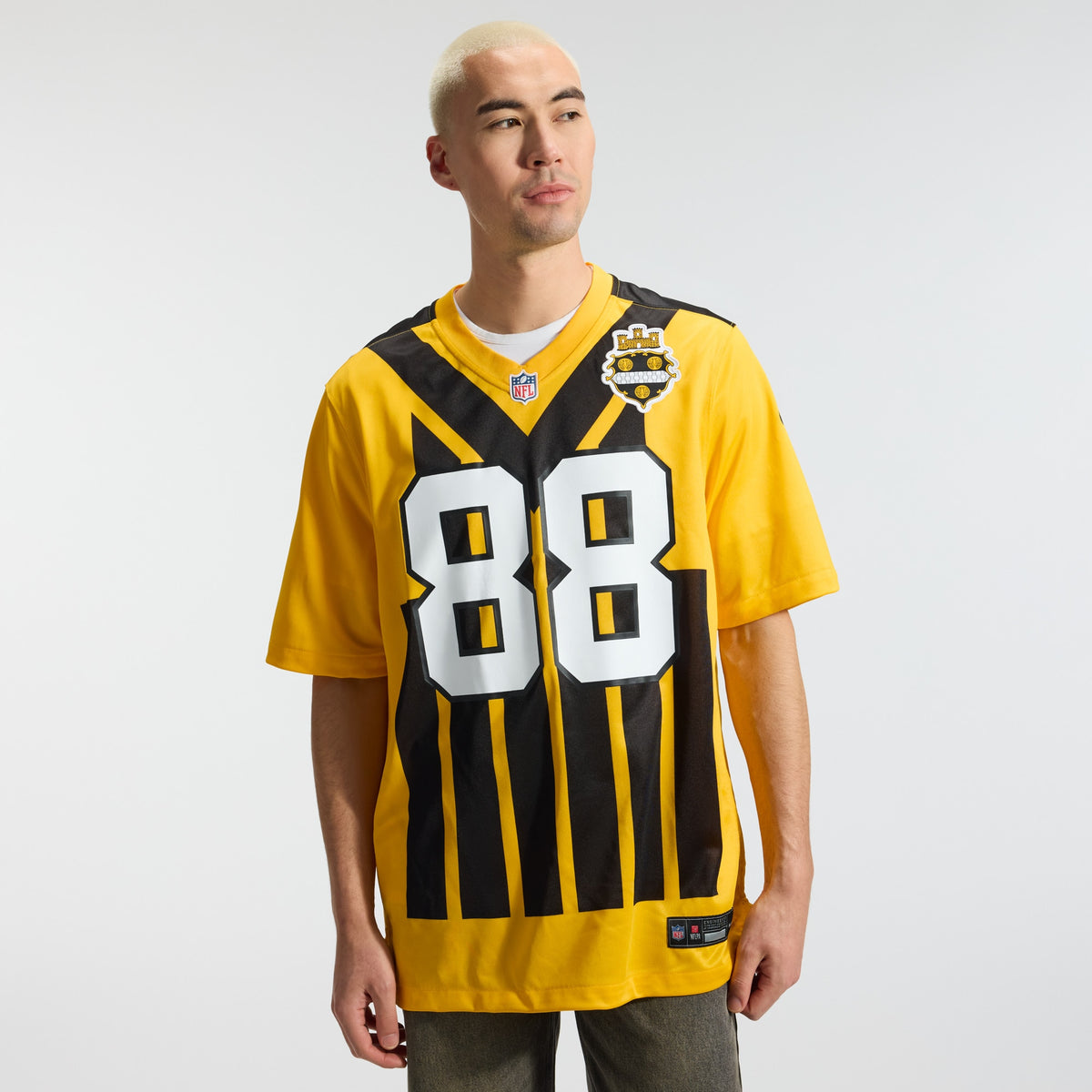 Men's Pittsburgh Steelers Pat Freiermuth Nike Gold Alternate 1933 Throwback Game Jersey