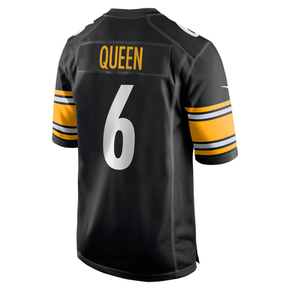 Men's Pittsburgh Steelers Patrick Queen Nike Black Game Jersey