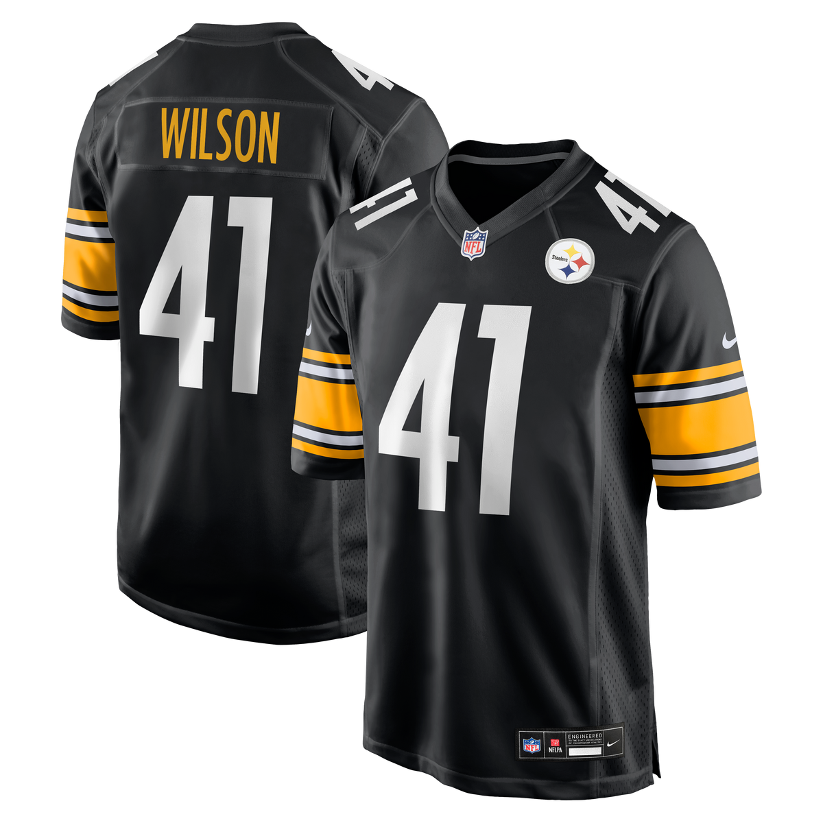 Men's Pittsburgh Steelers Payton Wilson Nike Black Game Jersey