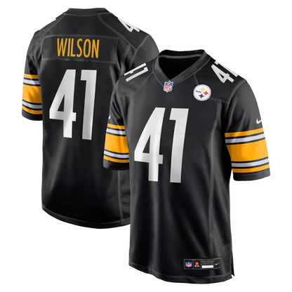 Men's Pittsburgh Steelers Payton Wilson Nike Black Game Jersey