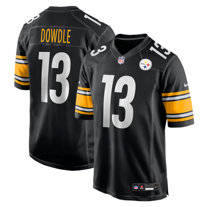 Men's Pittsburgh Steelers Rico Dowdle Nike Black Game Jersey