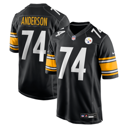 Men's Pittsburgh Steelers Spencer Anderson Nike Black Game Jersey