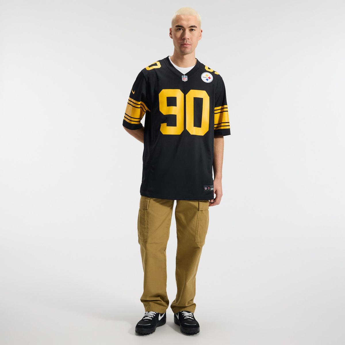 Men's Pittsburgh Steelers T.J. Watt Nike Black Alternate Game Jersey