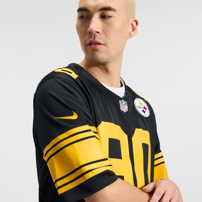 Men's Pittsburgh Steelers T.J. Watt Nike Black Alternate Game Jersey