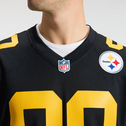 Men's Pittsburgh Steelers T.J. Watt Nike Black Alternate Game Jersey