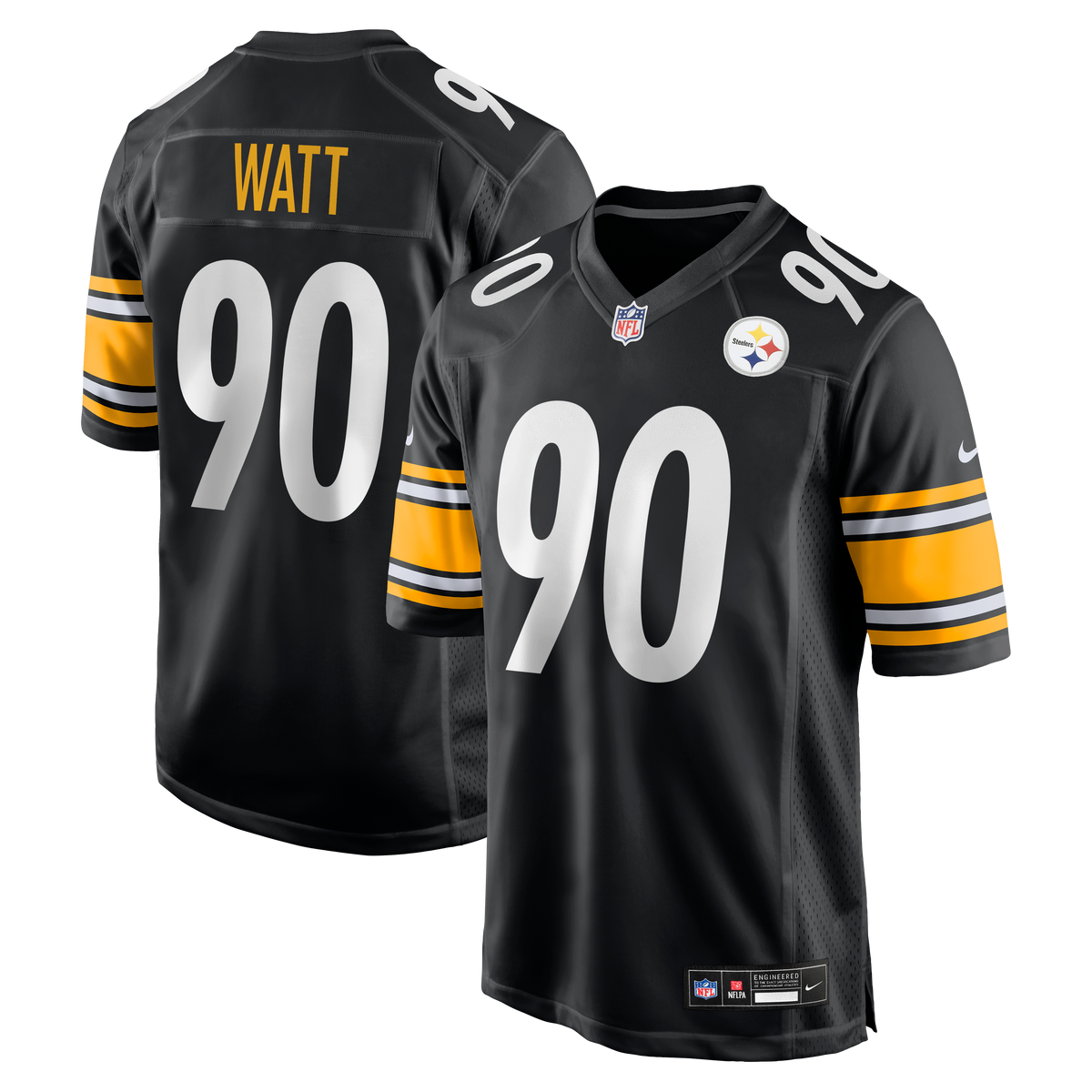 Men's Pittsburgh Steelers T.J. Watt Nike Black Game Jersey