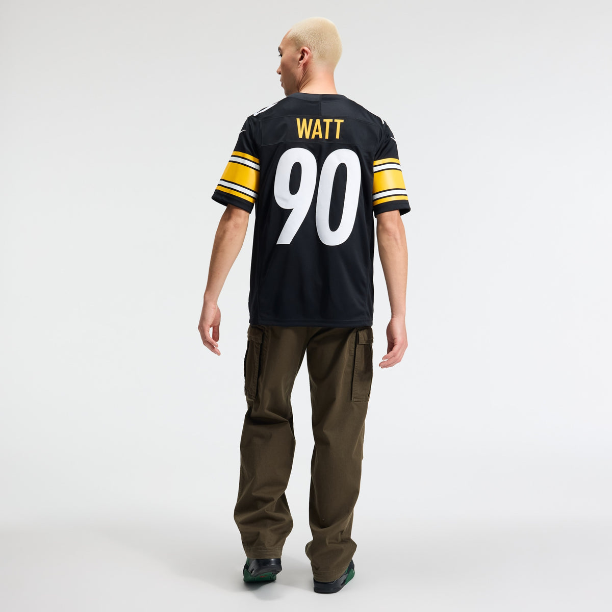 Men's Pittsburgh Steelers T.J. Watt Nike Black Team Vapor F.U.S.E. Stitched Limited Jersey