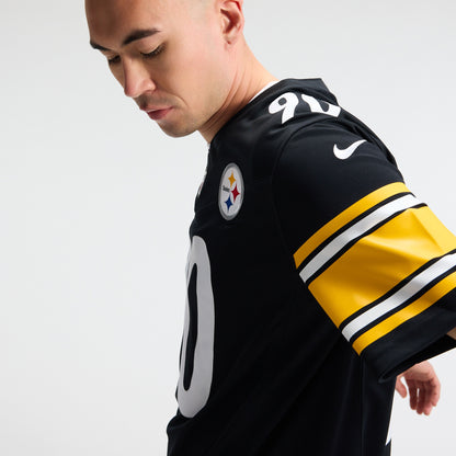 Men's Pittsburgh Steelers T.J. Watt Nike Black Team Vapor F.U.S.E. Stitched Limited Jersey