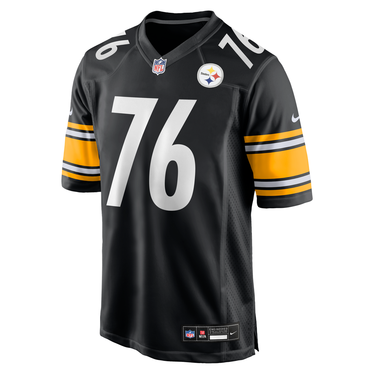 Men's Pittsburgh Steelers Troy Fautanu Nike Black Player Game Jersey