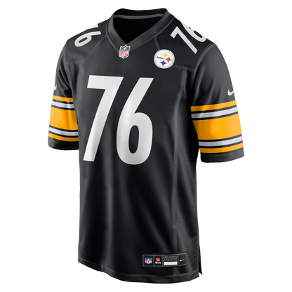 Men's Pittsburgh Steelers Troy Fautanu Nike Black Player Game Jersey